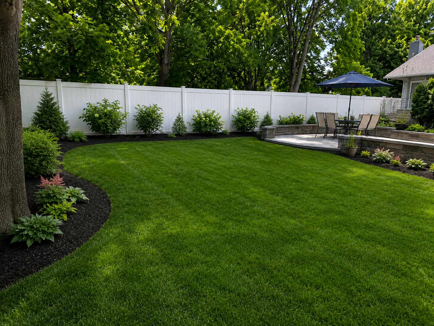 After landscaping